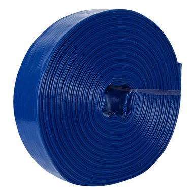 MANGUERA PLANA DESCARGA 100865 AZUL ROLLO 3' X 50M PARA MOTOBOMBA TRUPER