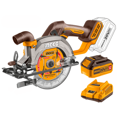 SIERRA CIRCULAR 140MM + BATERIA 4AH Y CARGADOR INGCO