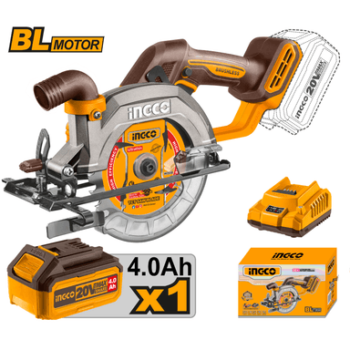 SIERRA CIRCULAR 140MM + BATERIA 4AH Y CARGADOR INGCO - 2