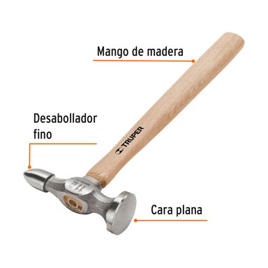 MARTILLO TRUPER CF-16865 PLANCHADOR PUNTA FINA - 2