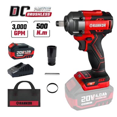 LLAVE DE IMPACTO 500NM BRUSHLESS INDUSTRIAL RANKOR