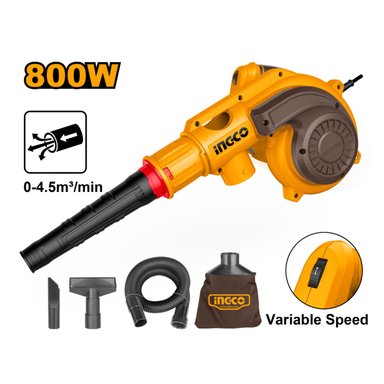 SOPLADORA ASPIRADORA 800W INDUSTRIAL INGCO - 2