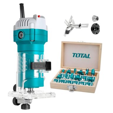 RUTEADORA DE PALMA 600W + ACCESORIOS 12PCS TOTAL