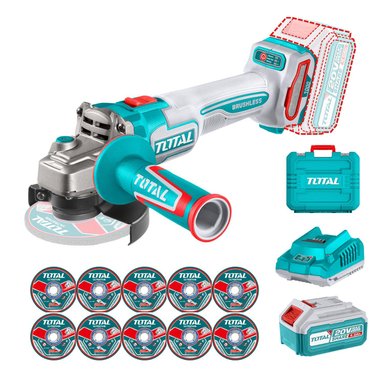 AMOLADORA 4½' 1000W + 1 BATERÍAS 4AH Y CARGADOR TOTAL