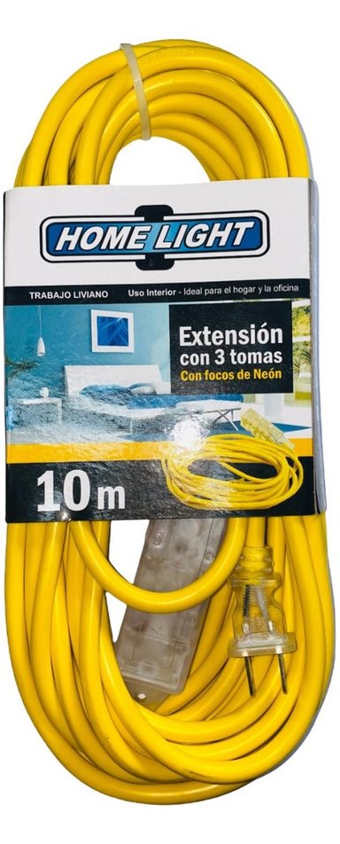 EXTENSION ELECTRICA VULCANIZADO 10 METROS HOME LIGHT