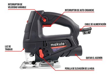 SIERRA CALADORA 710W CON GUIA LASER MAKUTE JS012 - 2