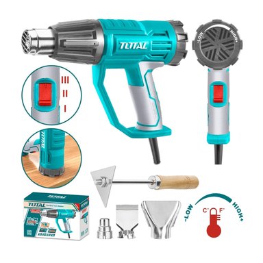 PISTOLA DE CALOR 2000W TEMPERATURA AJUSTABLE TOTAL - 3