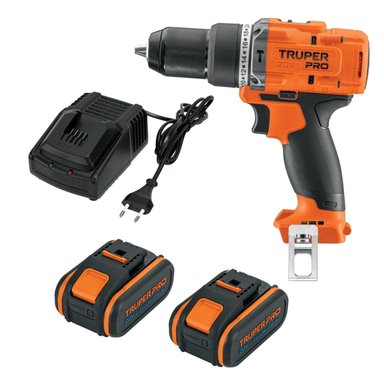 TALADRO PERCUTOR 20V + 2 BATERIAS 4 AH + CARGADOR TRUPER