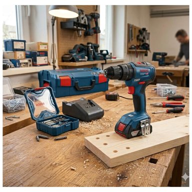 TALADRO PERCUTOR 1/2' 18V BRUSHLESS + 1BAT + SET 34PCS BOSCH - 2