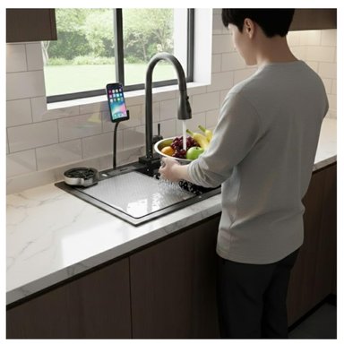 LAVADERO DE COCINA MULTIFUNCIONAL SMART MANCORA-6845 FRATELLI - 3