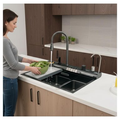 LAVADERO DE COCINA MULTIFUNCIONAL SMART BAHIA-7545 FRATELLI - 3