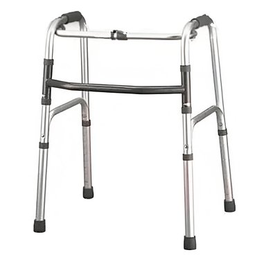 ANDADOR DE AUMINIO PLEGABLE CON PATAS DE APOYO ANTIDESLIZANTE