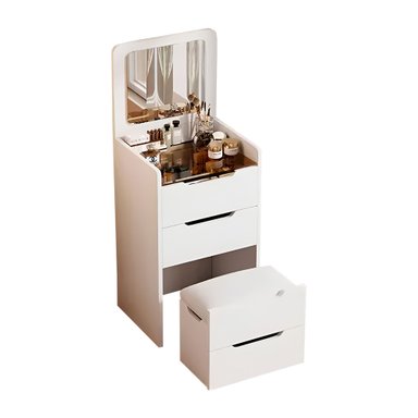 TOCADOR DE MAQUILLAJE CON SILLÓN PLEGABLE