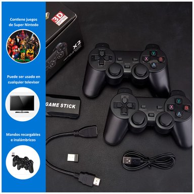 CONSOLA DE VIDEOJUEGOS X2 RETRO 4K PARA TV - 2