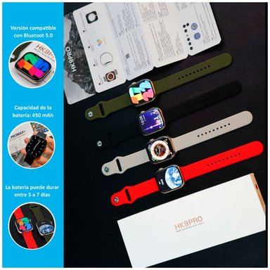 SMARTWATCH HK9 PRO MAX ULTRA SERIE 9 AMOLED CON CHATGPT - 2