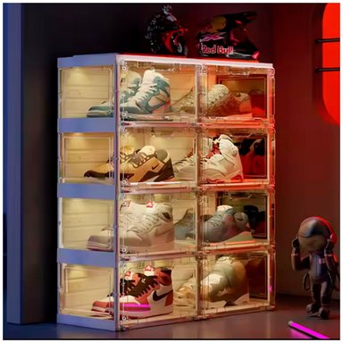 ZAPATERO PLEGABLE DE 8 PISOS CON LUCES - 3