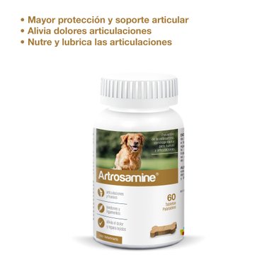 SUPLEMENTO PERROS ARTROSAMINE 60 TABLETAS NUTRICIONAL