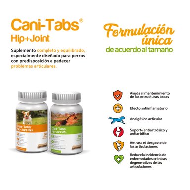 VITAMINA PERROS CANI-TABS 100 TAB SUMPLEMENTO HIP + JOINT MYL - 3