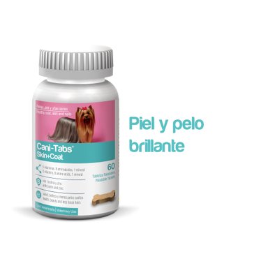 VITAMINA SUPLEMENTO PERROS CANI-TABS 60 TABLETAS SKIN + COAT