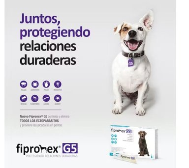 ANTIPULGAS PARA PERROS FIPRONEX G5 DROP ON CJA 5 PIP X 6 ML (20-40 KG) - 2