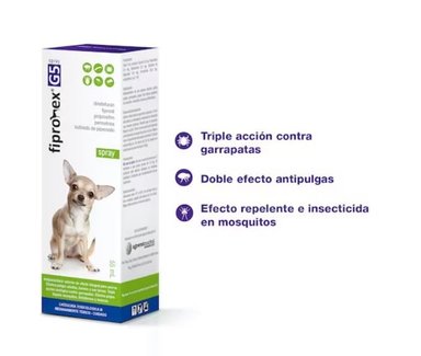 ANTIPULGAS PARA PERROS FIPRONEX G5 SPRAY X 55 ML