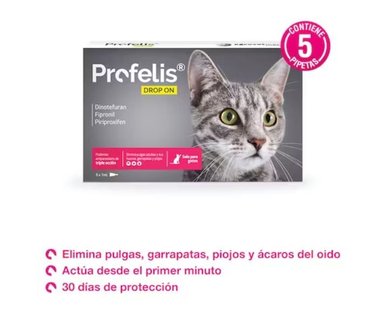 ANTIPULGAS PARA GATOS PROFELIS DROP ON CJA 5 PIP X 1 ML