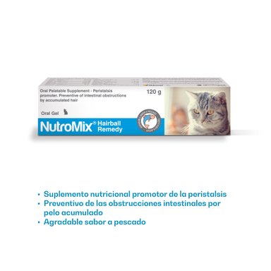 VITAMINA SUPLEMENTO GATOS NUTROMIX 120 G HAIRBALL REMEDY