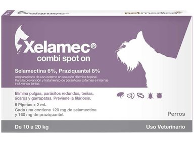 ANTIPULGAS PARA PERROS Y GATOS XELAMEC COMBI SPOT ON CJA 5 PIP X 2 ML - 2