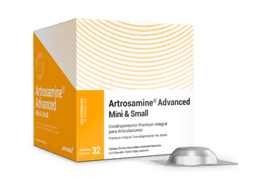 SUPLEMENTO PERROS AGROVETMARKET X 32 TAB NUTRICIONAL ARTROSAMINE ADVANCED MINI Y SMALL