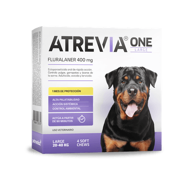 ANTIPULGAS PERRO ATREVIA 20-40KG ONE LARGE X 4 TABLETA