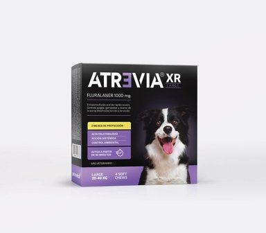 ANTIPULGAS PERRO ATREVIA 20-40KG XR LARGE X 4 TABLETA