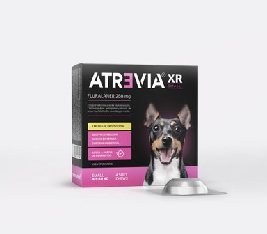 ANTIPULGAS PERRO ATREVIA 4.5-10KG XR SMALL X 4 TABLETA