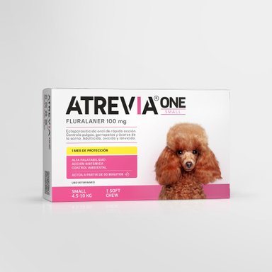 ANTIPULGAS PERRO ATREVIA 4.5-10KG ONE SMALL X 1 TABLETA