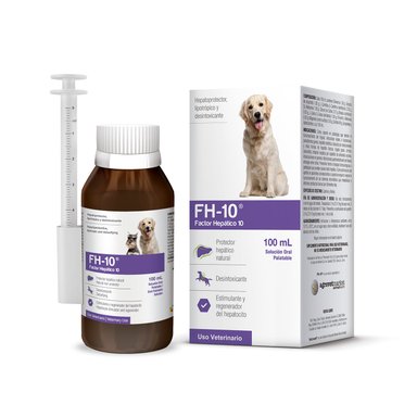 SUPLEMENTO PERROS AGROVETMARKET CAJA 100ML PROTECTOR HEPÁTICO FH-10 FACTOR HEPATICO 10