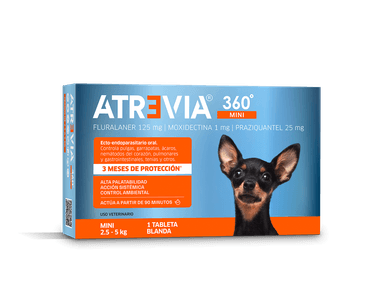 ANTIPULGAS PARA PERROS ATREVIA 360 MINI 2.5 - 5 KG X 1 TAB