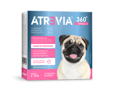 ANTIPULGAS PARA PERROS ATREVIA 360 SMALL 5 - 10 KG X 4 TAB