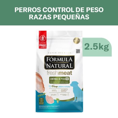 COMIDA PARA PERROS FORMULA NATURAL CONTROL DE PESO RAZAS PEQUEÑAS X 2.5KG