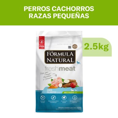 COMIDA PARA PERROS CACHORROS FORMULA NATURAL RAZAS PEQUEÑAS X 2.5KG