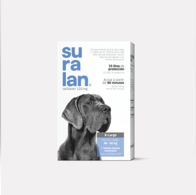 ANTIPULGAS PARA PERROS SURALAN X-LARGE (40-60KG) X 1 TAB