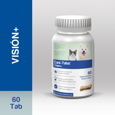 VITAMINA SUPLEMENTO PARA PERROS Y GATOS CANI-TABS VISION + X 60 TAB