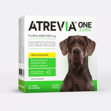 ANTIPULGAS PARA PERROS ATREVIA ONE X-LARGE (40-56KG) X 4 TAB - 1