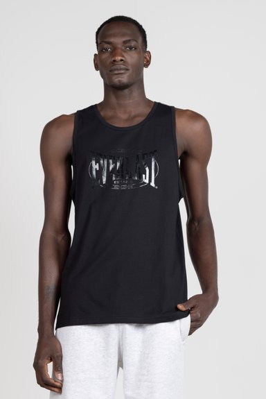 POLO ALGODÓN HOMBRE EVERLAST EHA2026 TANK KOT NEGRO