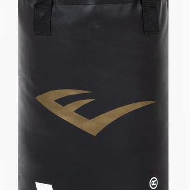 SACO BOXEO EVERLAST LARGO 120CM POWERLOCK NEGRO BLANCO - 4