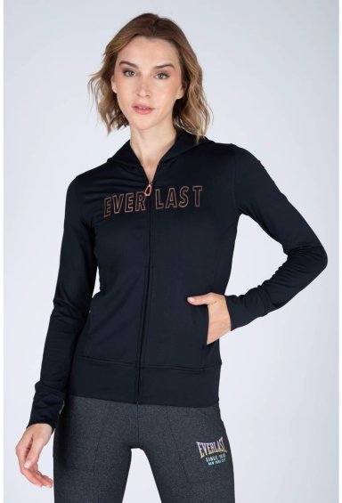 CASACA DEPORTIVA BASIC TWO - NEGRO - XL