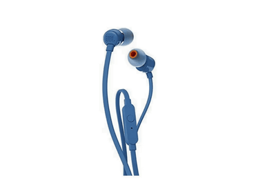 AUDÍFONOS JBL IN-EAR TUNE 110 PURE BASS CON MICRÓFONO INCORPORADO Y CONECTOR 3.5MM COLOR AZUL - 3