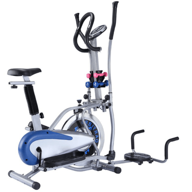 BICICLETA ELIPTICA CON ACCESORIOS Y DISCO DE METAL - 2