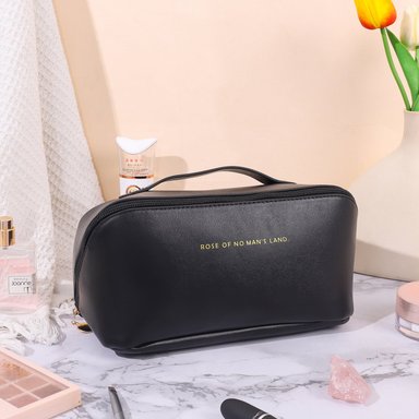 NECESER NEGRO ESTUCHE ORGANIZADOR DE COSMÉTICOS