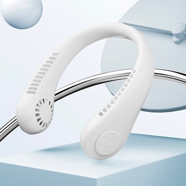 VENTILADOR PORTATIL BLANCO 1-2 WATTS CUELLO 3 VELOCIDADES RECARGABLE INALAMBRICO