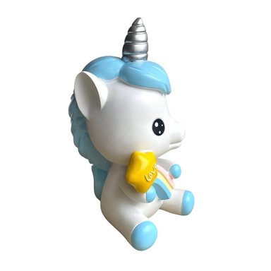 ALCANCIA UNICORNIO CELESTE RESINA - 2