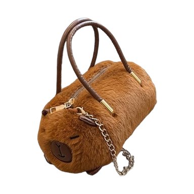 CARTERA CAPIBARA MARRÓN BOLSO PARA NIÑAS
